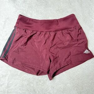 adidas Women's Maroon Athletic Shorts